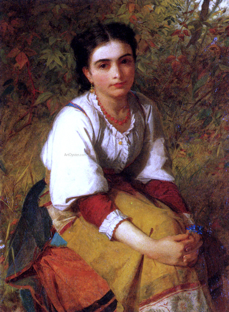 Charles Sillem Lidderdale Pensierosa - Canvas Print