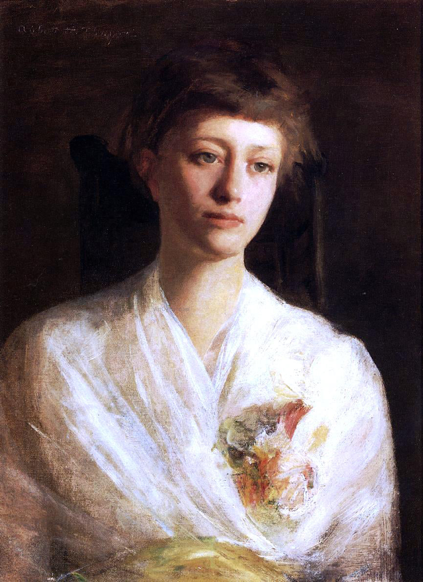 Abbott Handerson Thayer Pensive Model - Canvas Print