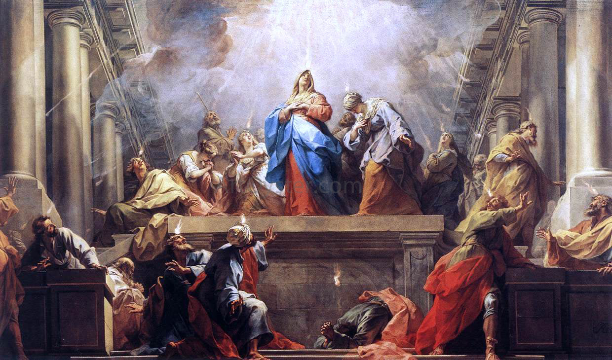 II Restout Jean Pentecost - Canvas Print
