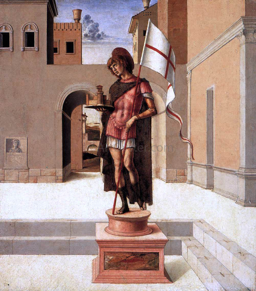 Giovanni Bellini Pesaro Altarpiece (predella) - Canvas Print