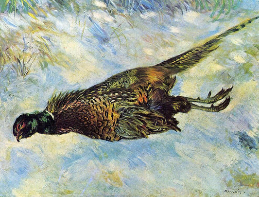 Pierre Auguste Renoir Pheasant in the Snow - Canvas Print