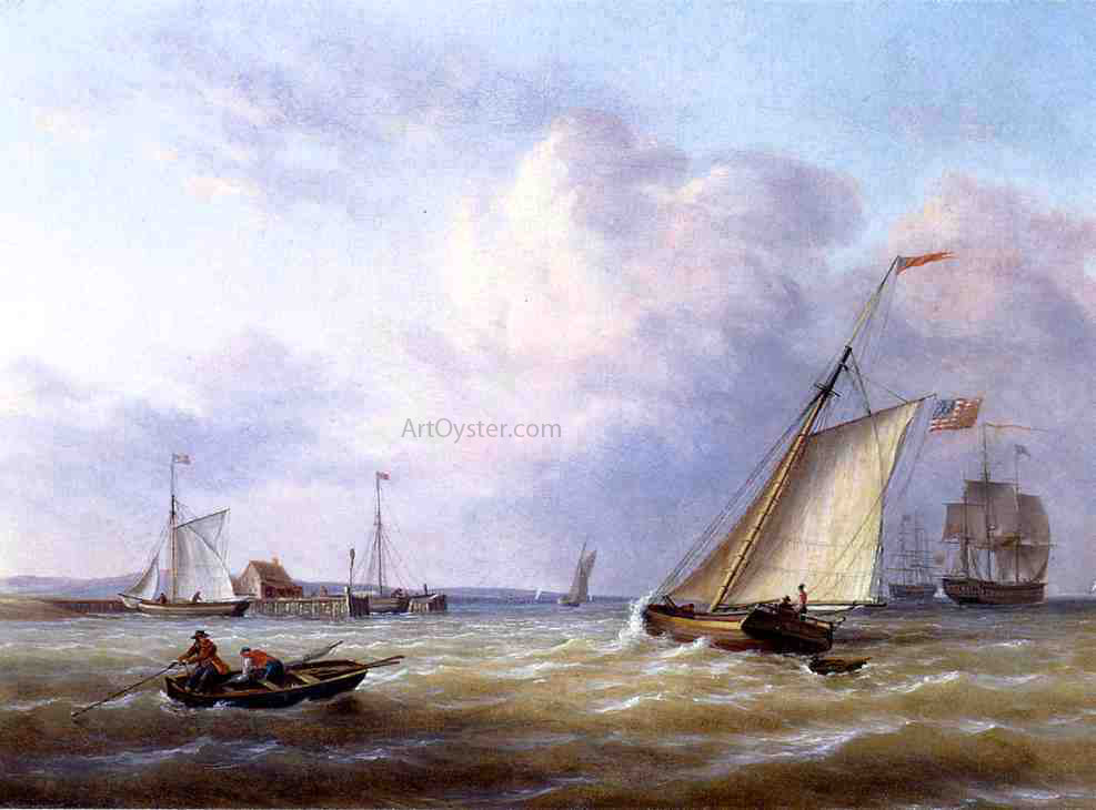 Richard Henry Nibbs Philadelphia Harbor - Canvas Print