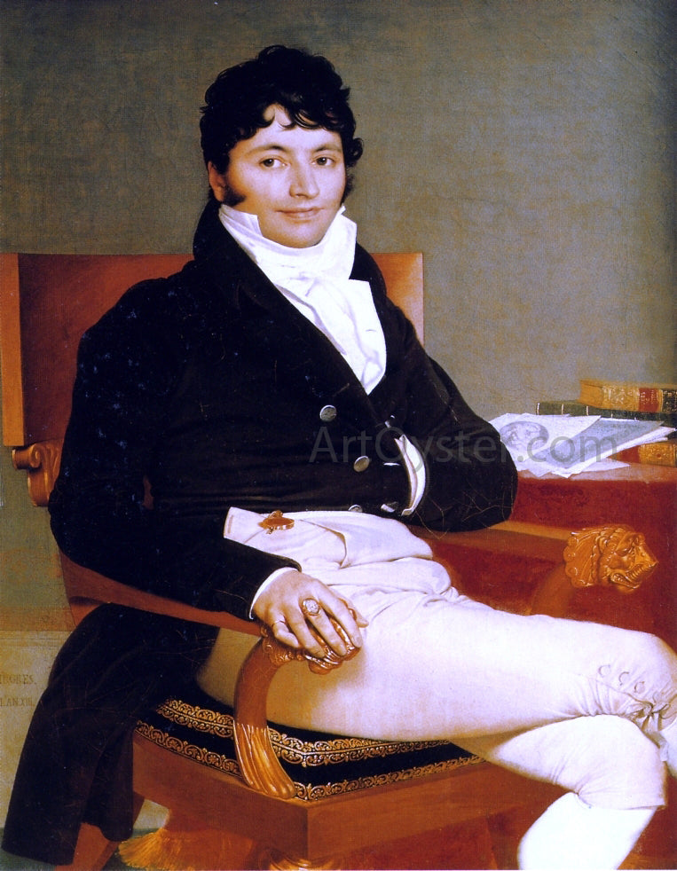 Jean-Auguste-Dominique Ingres Philbert Riviere - Canvas Print