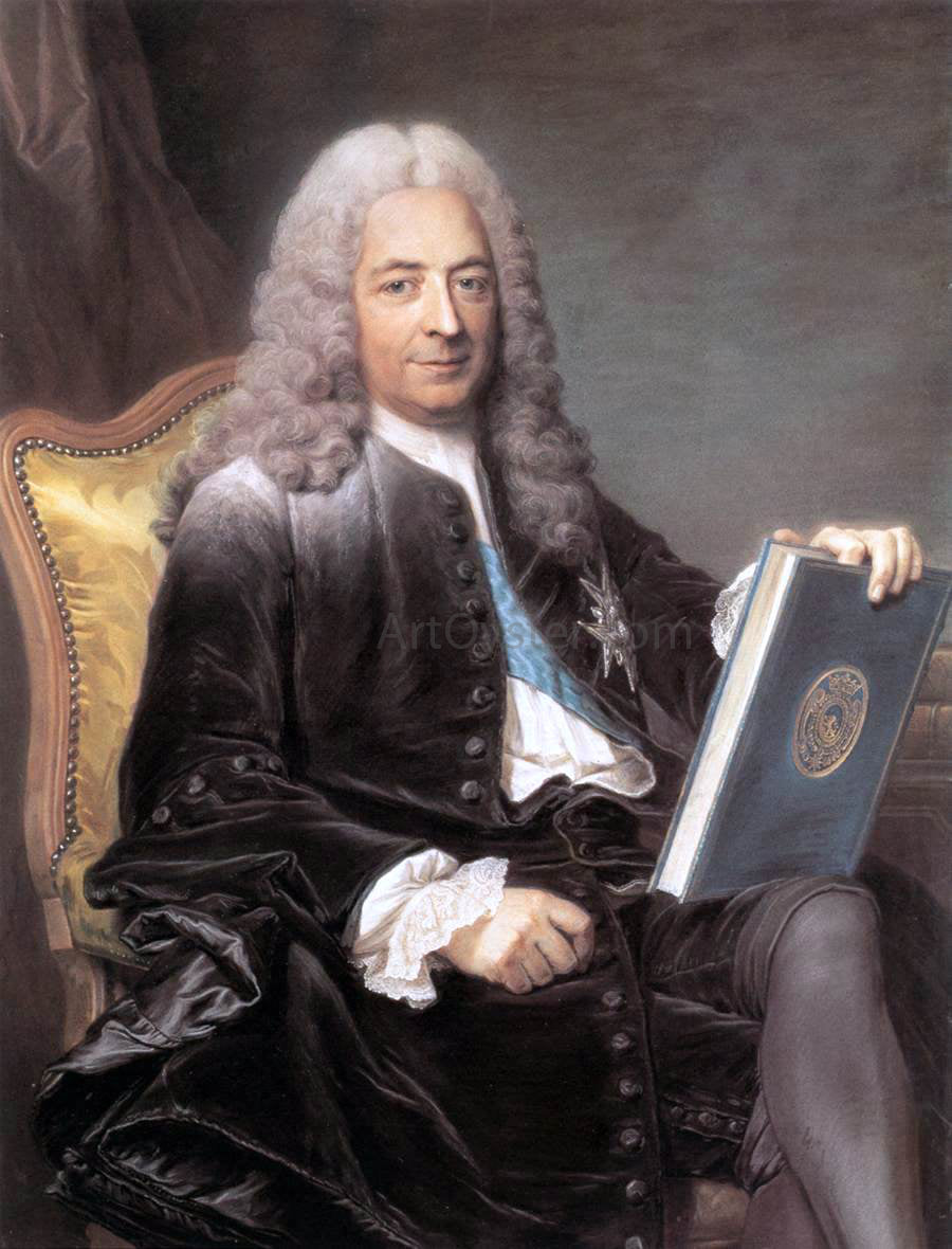 Maurice Quentin De La Tour Philibert Orry de Vignory - Canvas Print