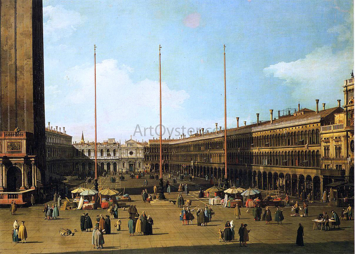 Canaletto Piazza San Marco, Looking Towards San Geminiano - Canvas Print