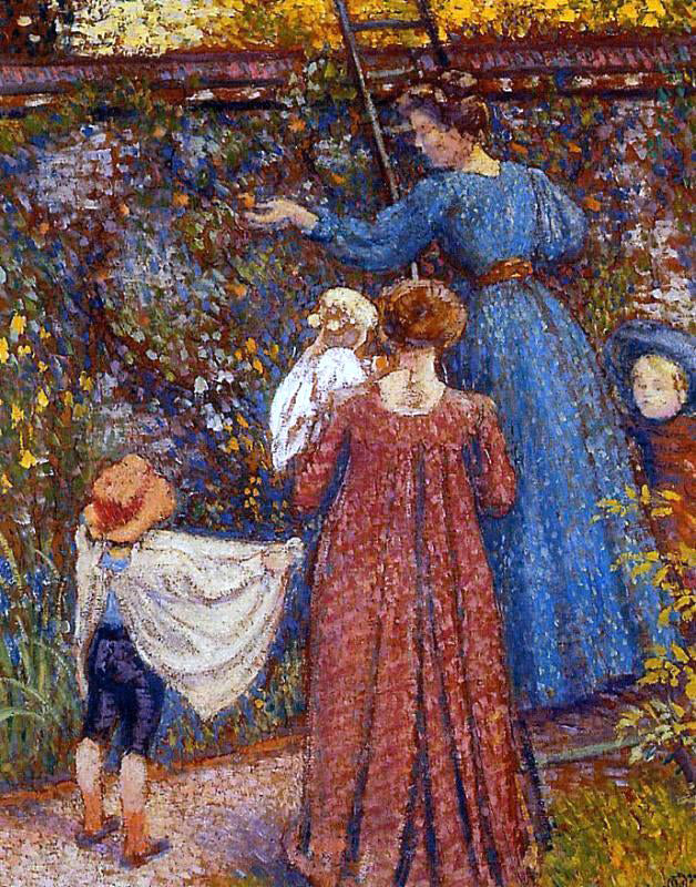 Georges Lemmen Picking Fruit (No.2) - Canvas Print