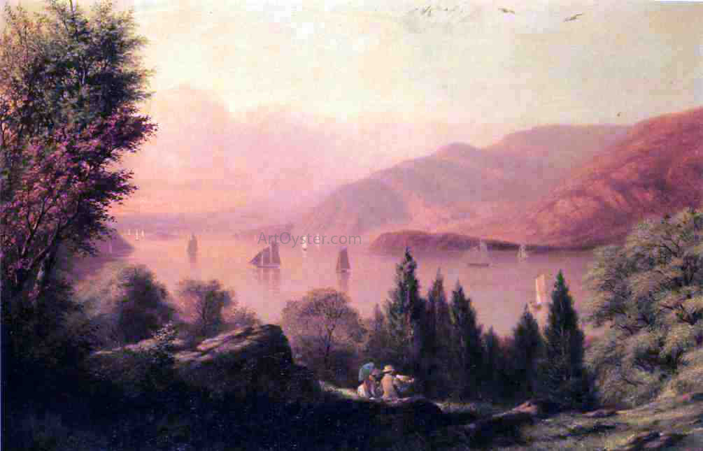 Robert Walter Weir Picnic Along the Hudson - Canvas Print