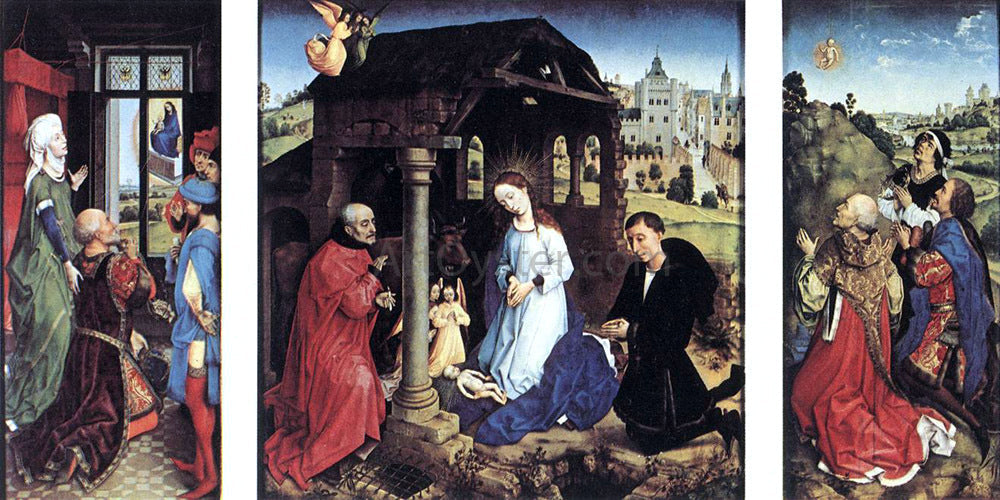 Rogier Van der Weyden Pierre Bladelin Triptych - Canvas Print