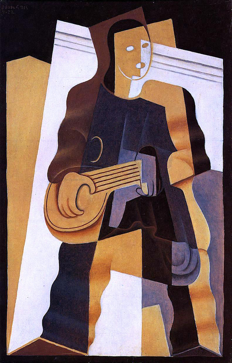 Juan Gris Pierrot - Canvas Print