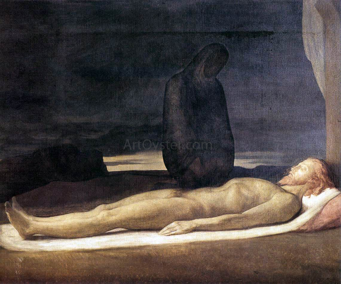 Hippolyte Flandrin Pieta - Canvas Print