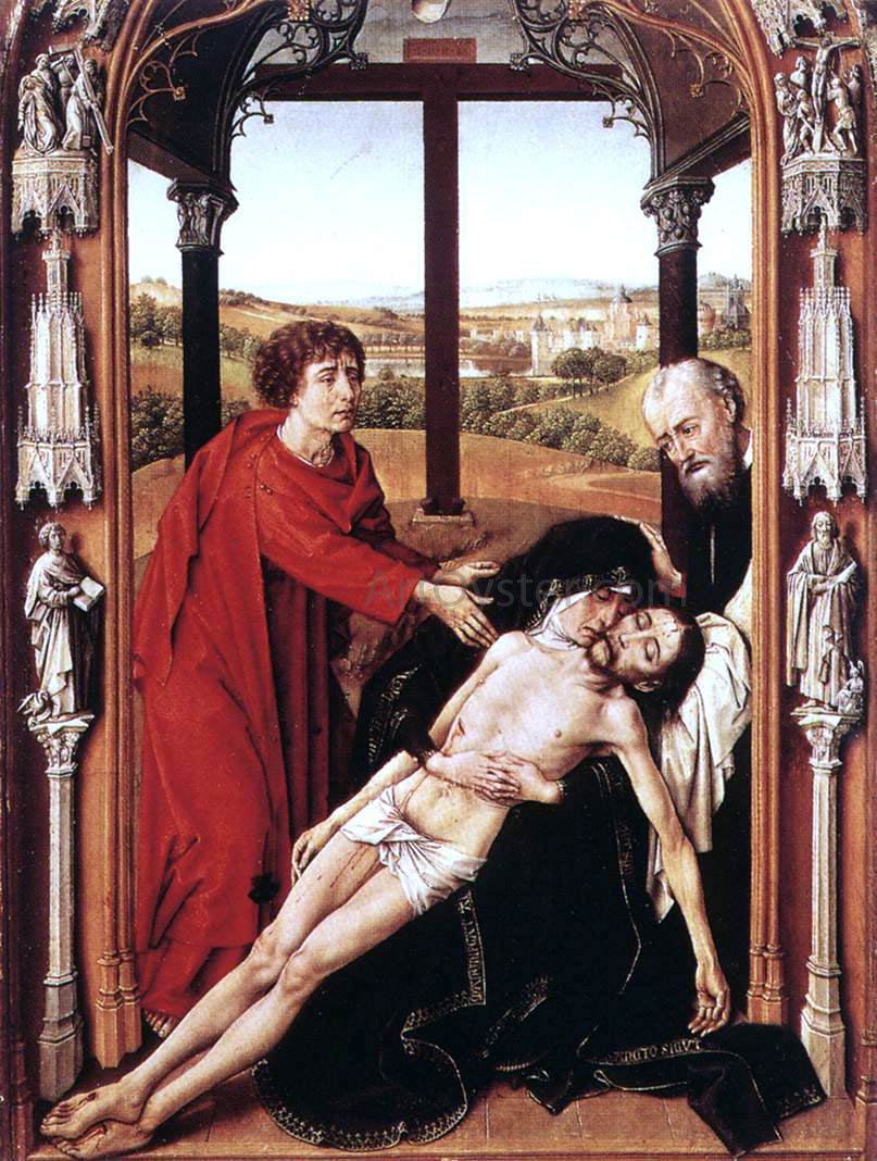 Michel Sittow Pieta - Canvas Print