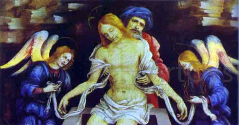 Filippino Lippi Pieta - Canvas Print