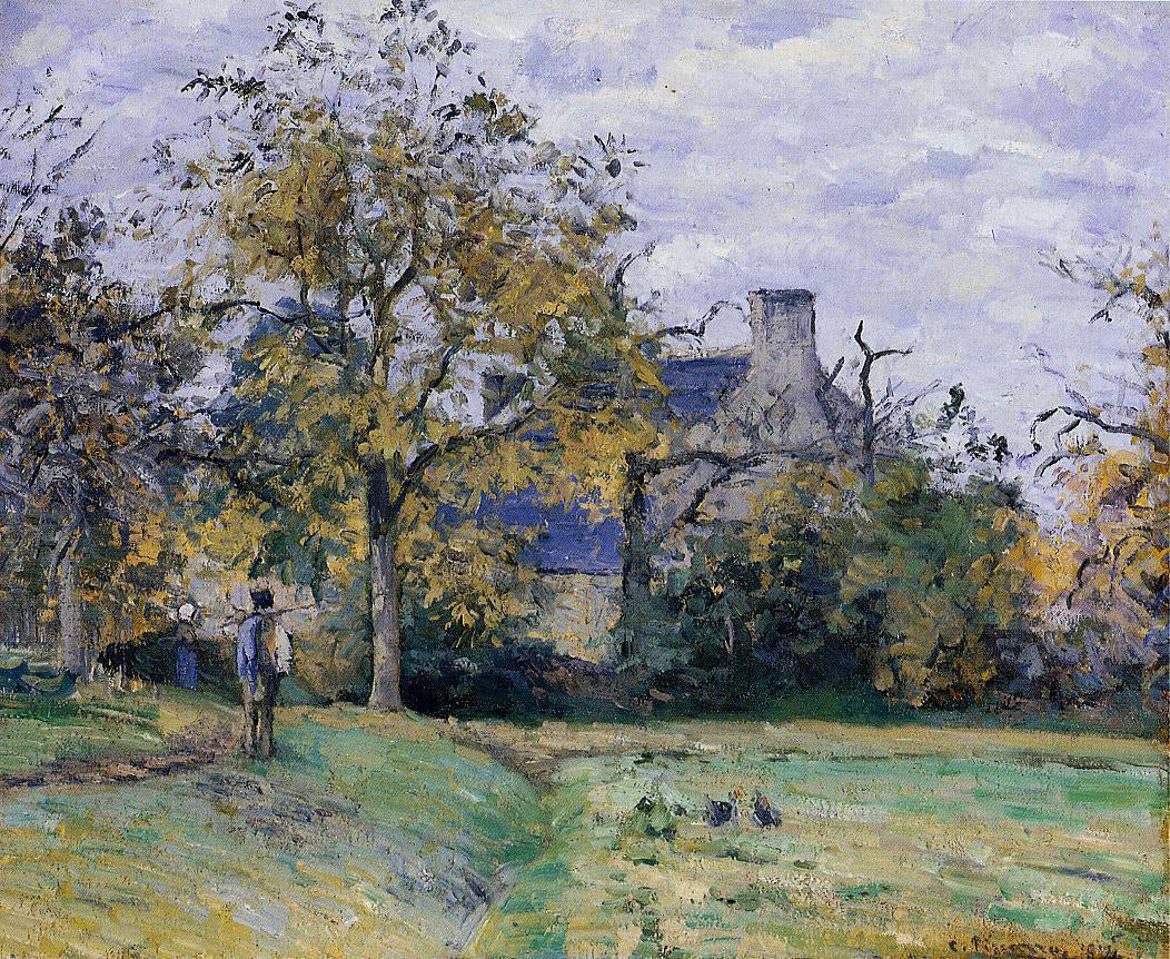 Camille Pissarro Piette's Home on Montfoucault - Canvas Print