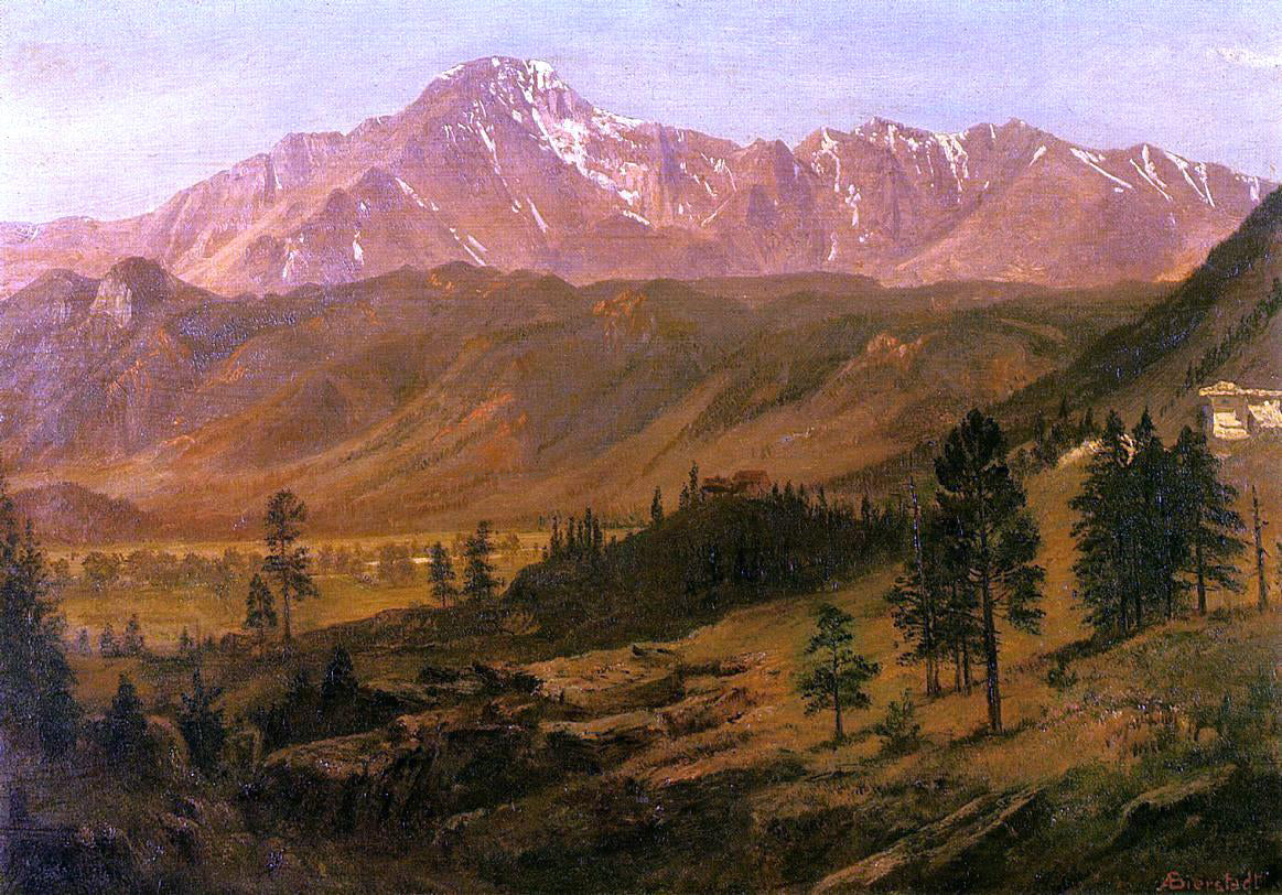 Albert Bierstadt Pikes Peak - Canvas Print