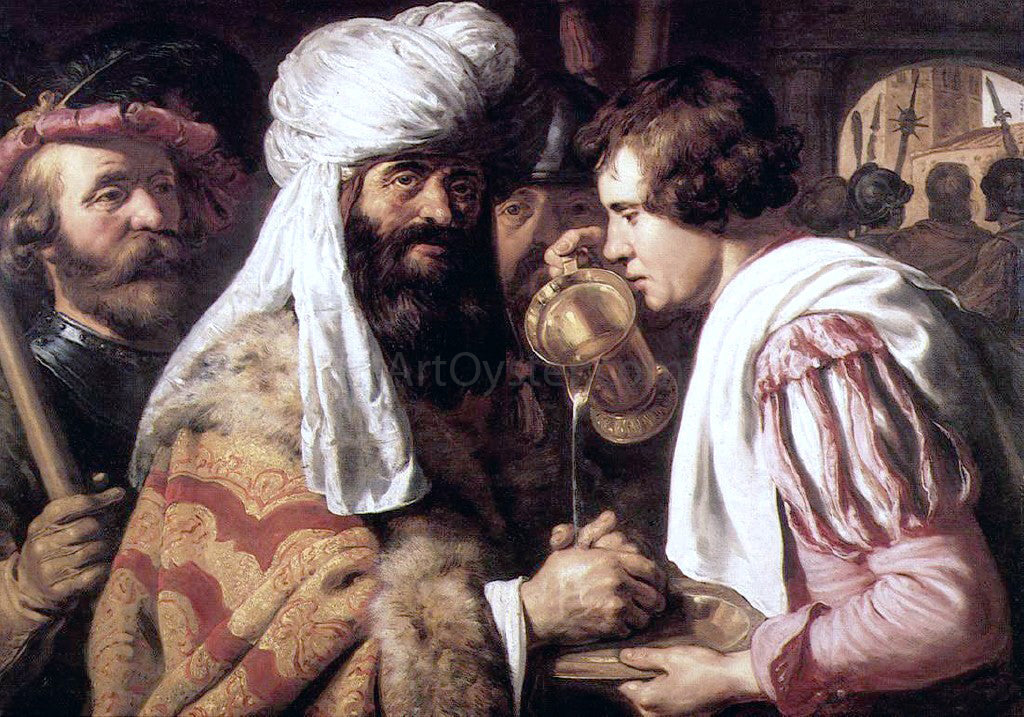 Jan Lievens Pilate Washing his Hands - Canvas Print