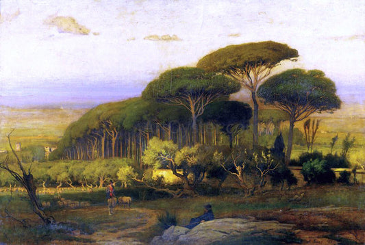 George Inness Pine Grove of the Barberini Villa - Canvas Print