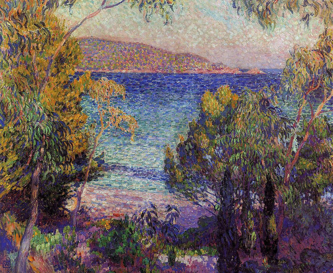 Theo Van Rysselberghe Pines and Eucalyptus at Cavelieri - Canvas Print