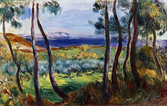 Pierre Auguste Renoir Pines in the Vicinity of Cagnes - Canvas Print