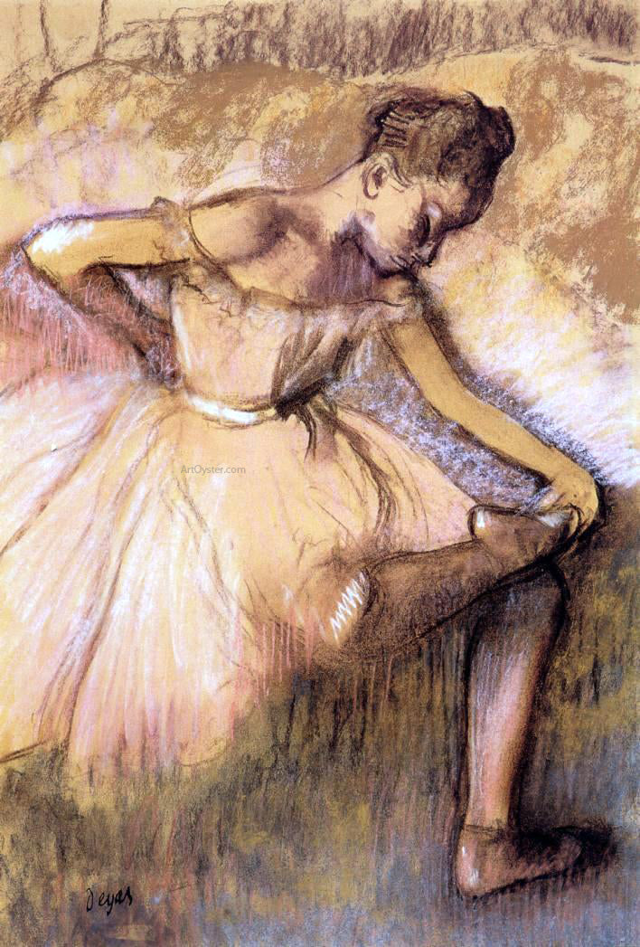 Edgar Degas Pink Dancer - Canvas Print