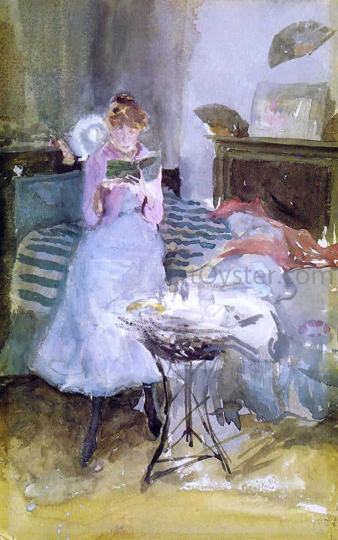 James McNeill Whistler Pink Note: The Novelette - Canvas Print