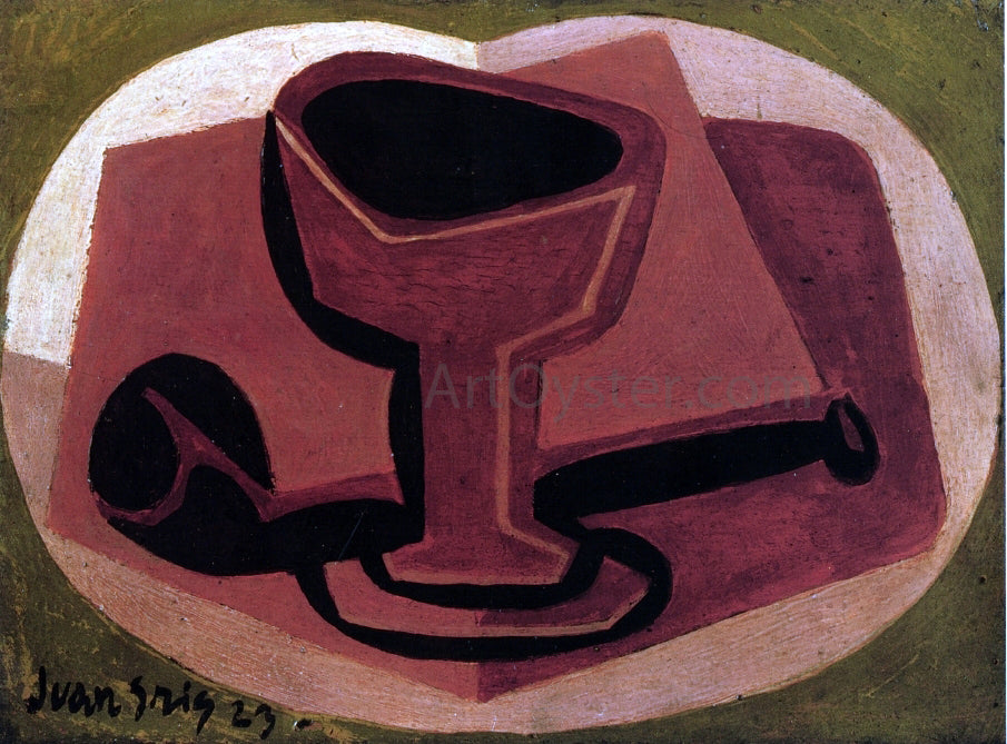 Juan Gris Pipe and Glass - Canvas Print