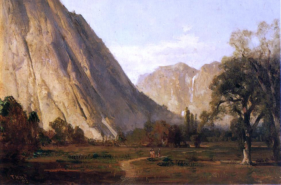 Thomas Hill Piute Indians, Yosemite - Canvas Print