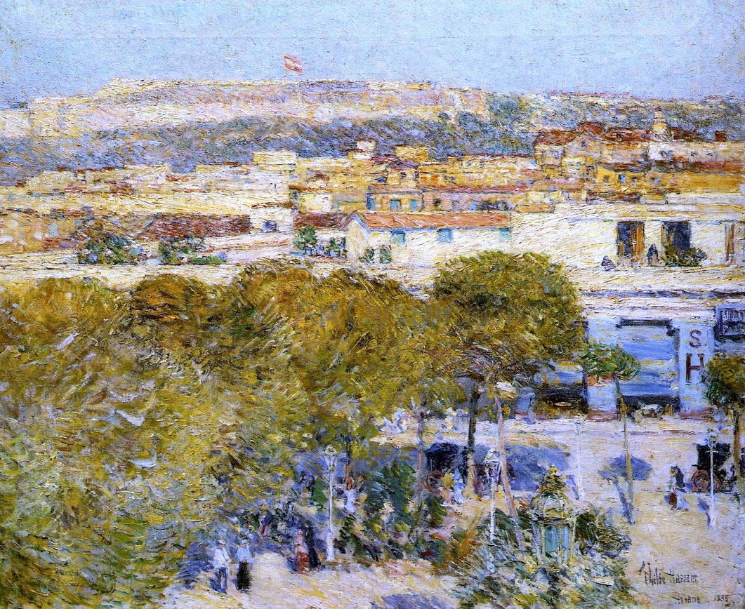Frederick Childe Hassam Place Centrale and Fort Cabanas, Havana - Canvas Print
