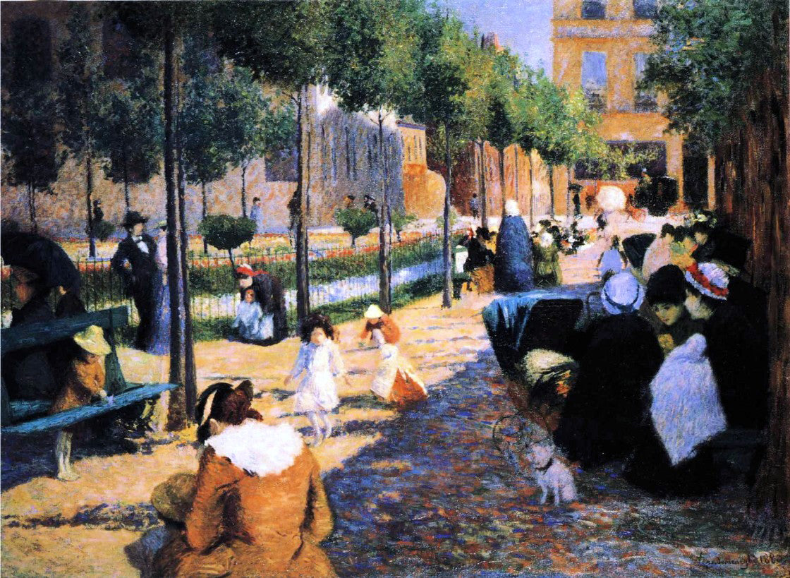 Federico Zandomeneghi Place d'Anvers, Paris - Canvas Print