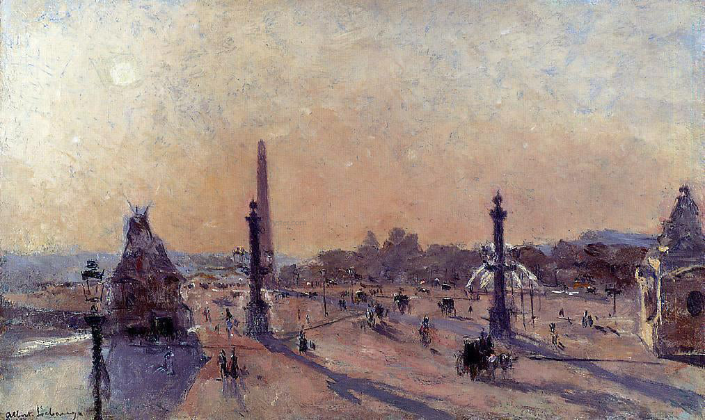 Albert Lebourg Place de la Concord - Canvas Print