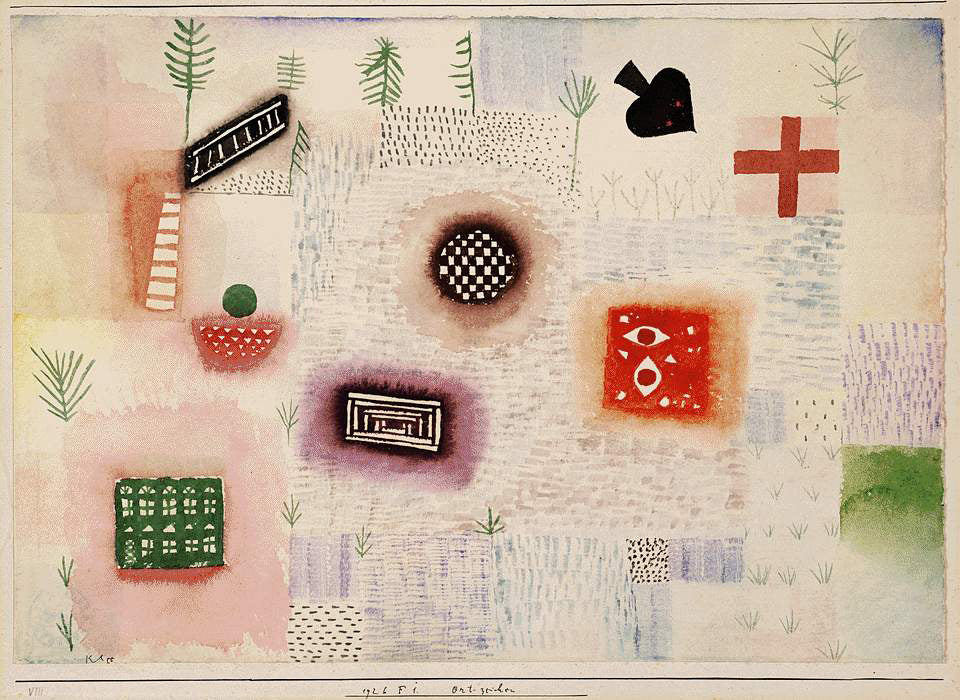 Paul Klee Place Signs - Canvas Print