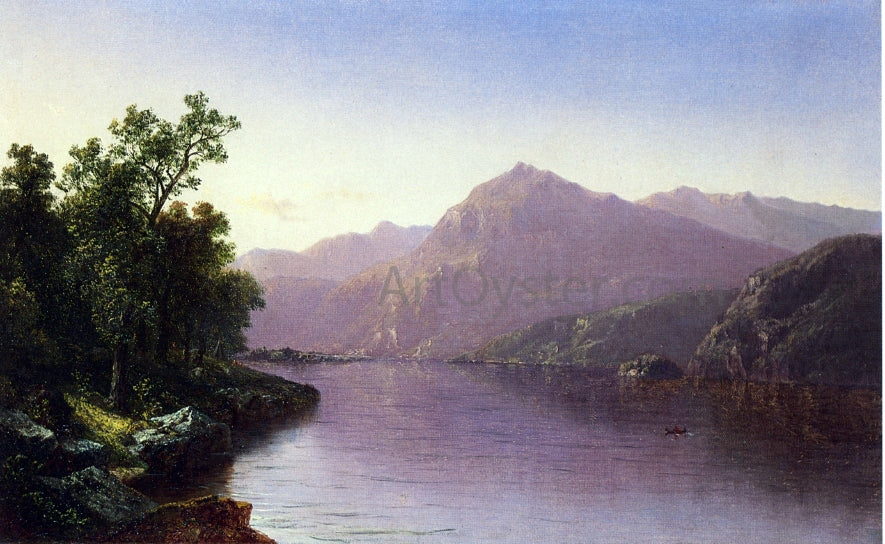 David Johnson Placid Lake, Adirondacks - Canvas Print