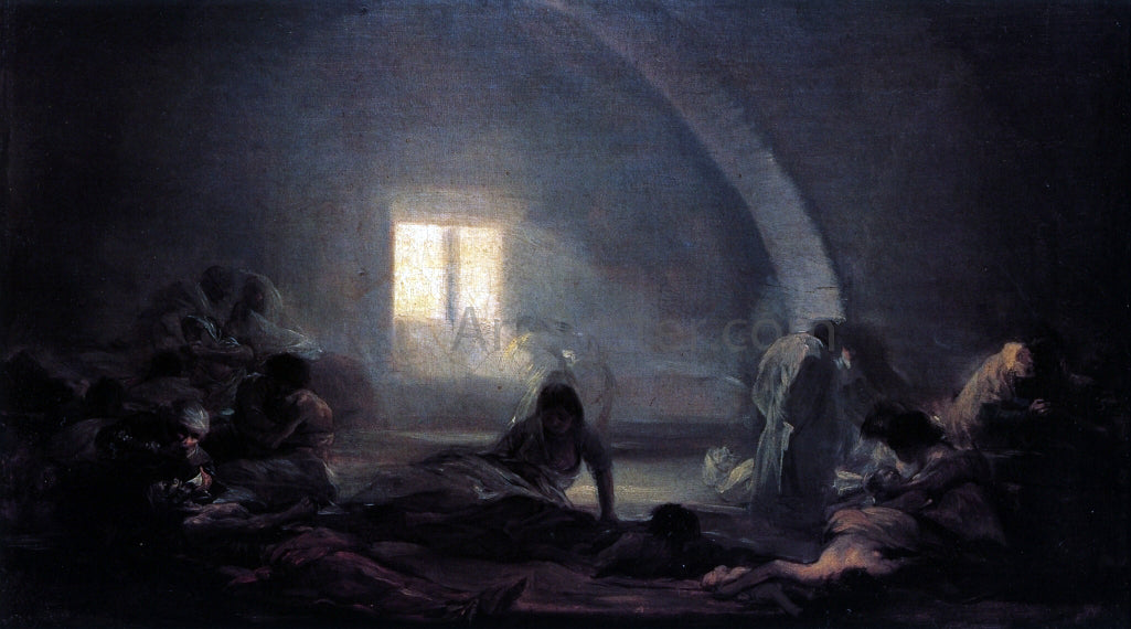 Francisco Jose de Goya Y Lucientes Plague Hospital - Canvas Print