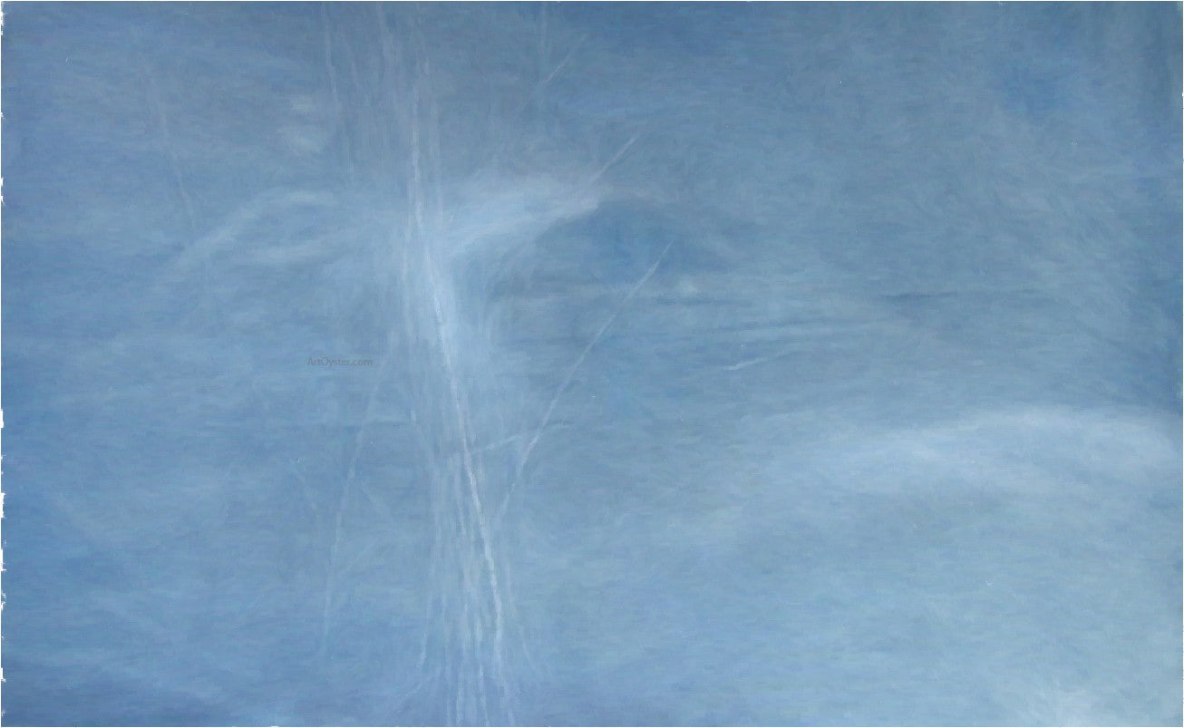Our Original Collection Plain Blue Abstract - Canvas Print