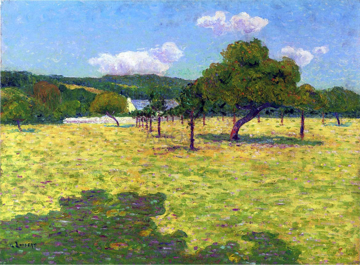 Gustave Loiseau Plain of Coteaux - Canvas Print