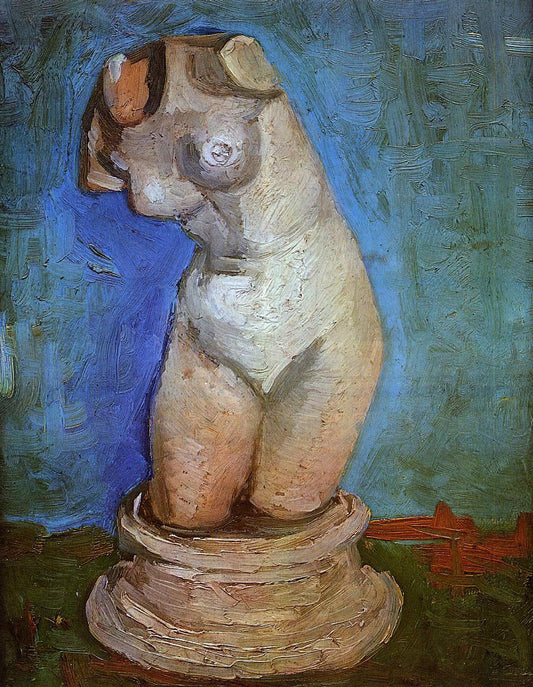 Vincent Van Gogh Plaster Statuette of a Female Torso - Canvas Print