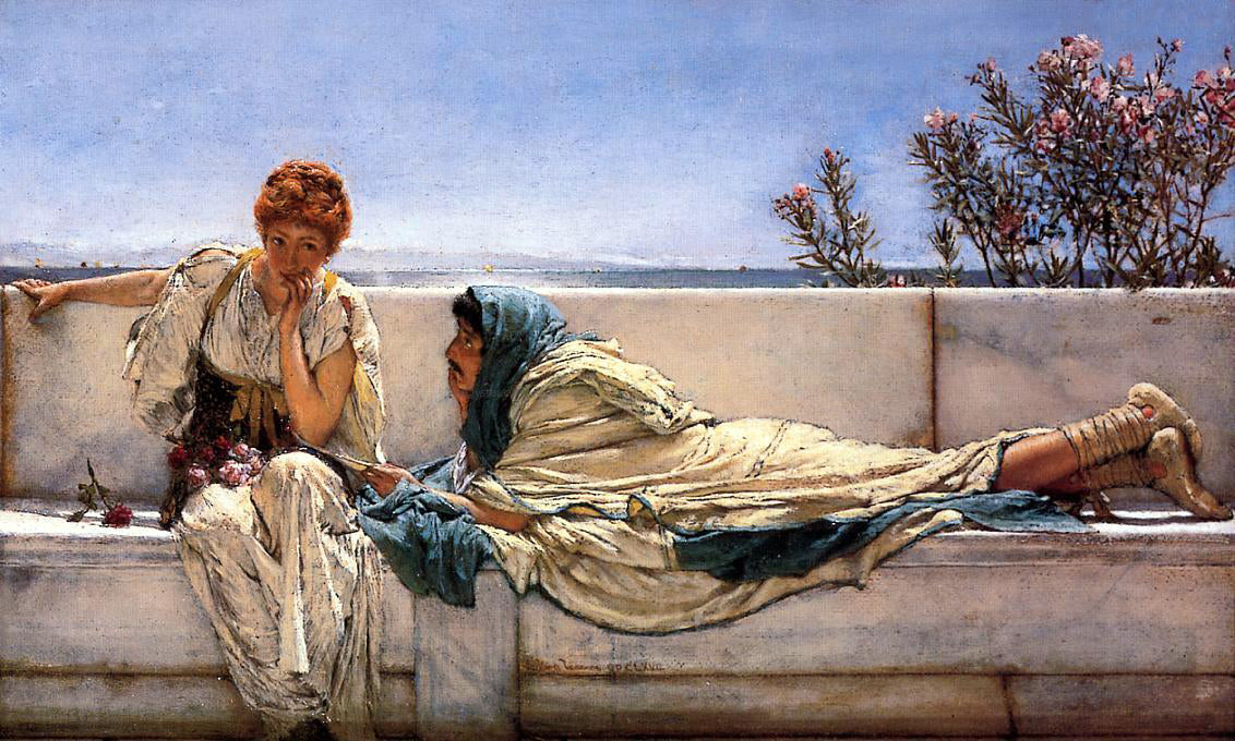 Sir Lawrence Alma-Tadema A Pleading - Canvas Print