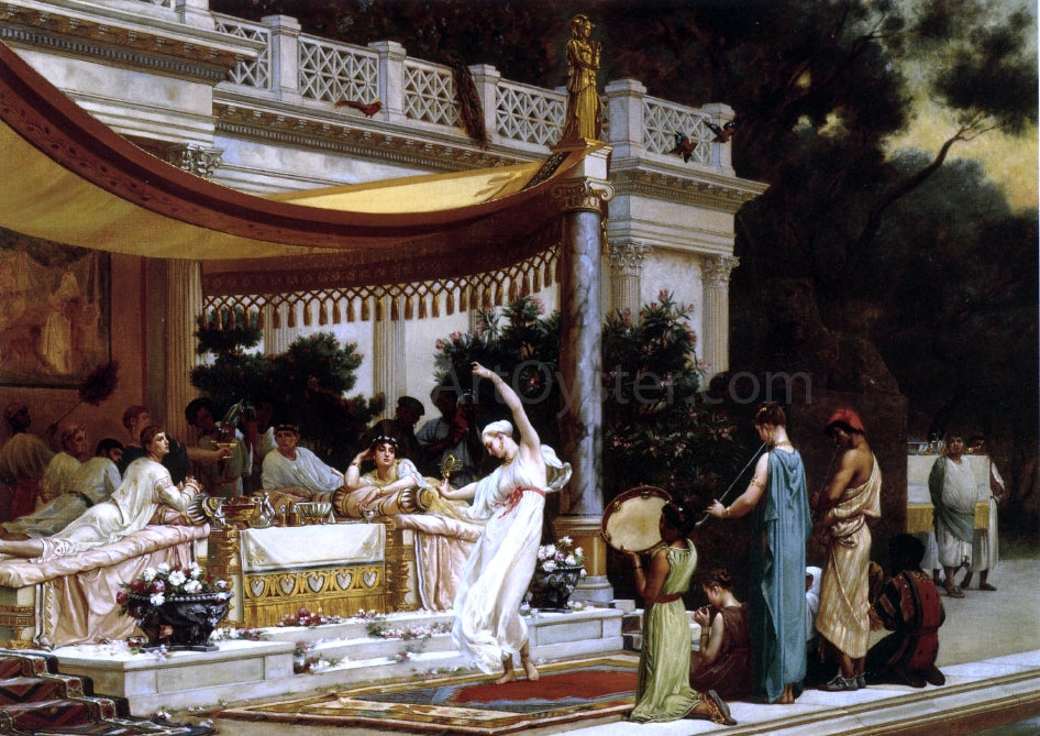 Gustave Rodolphe Boulanger Pleasant Hours in the House of Lucullus - Canvas Print