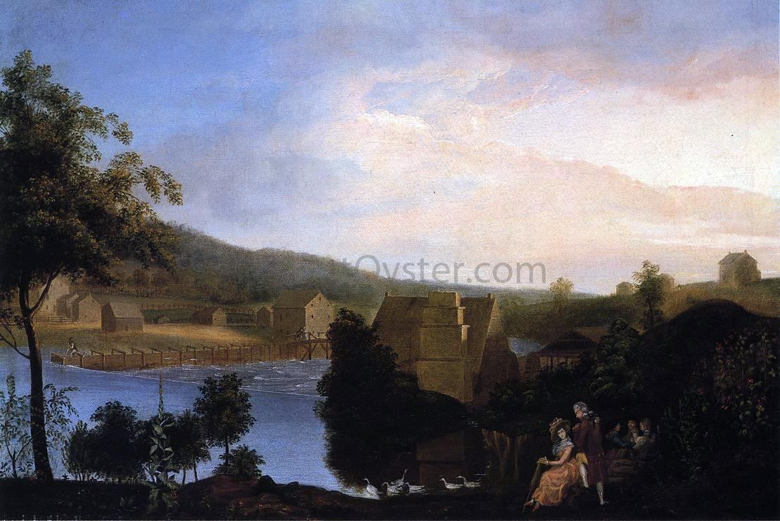 James Peale Pleasure Party by a Mill - Canvas Print