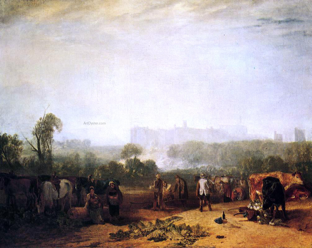 Joseph William Turner Ploughing up Turnips, near Slough - Canvas Print