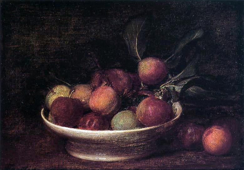 Henri Fantin-Latour Plums and Peaches - Canvas Print