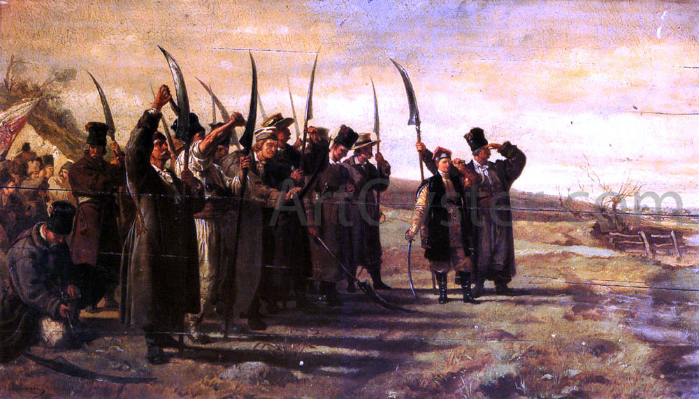 Stanislaus Von Chlebowski Polish Insurrectionists of the 1863 Rebellion - Canvas Print