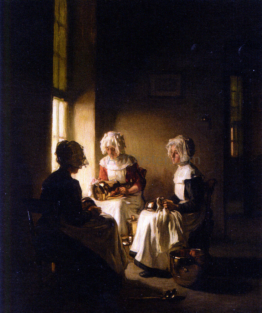 Claude Joseph Bail Polishing the Copper - Canvas Print