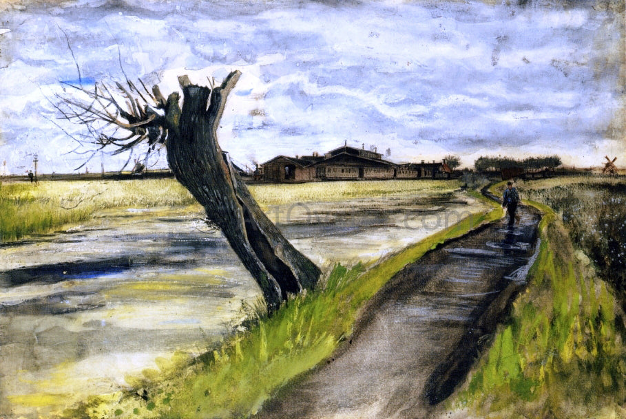 Vincent Van Gogh Pollard Willow - Canvas Print