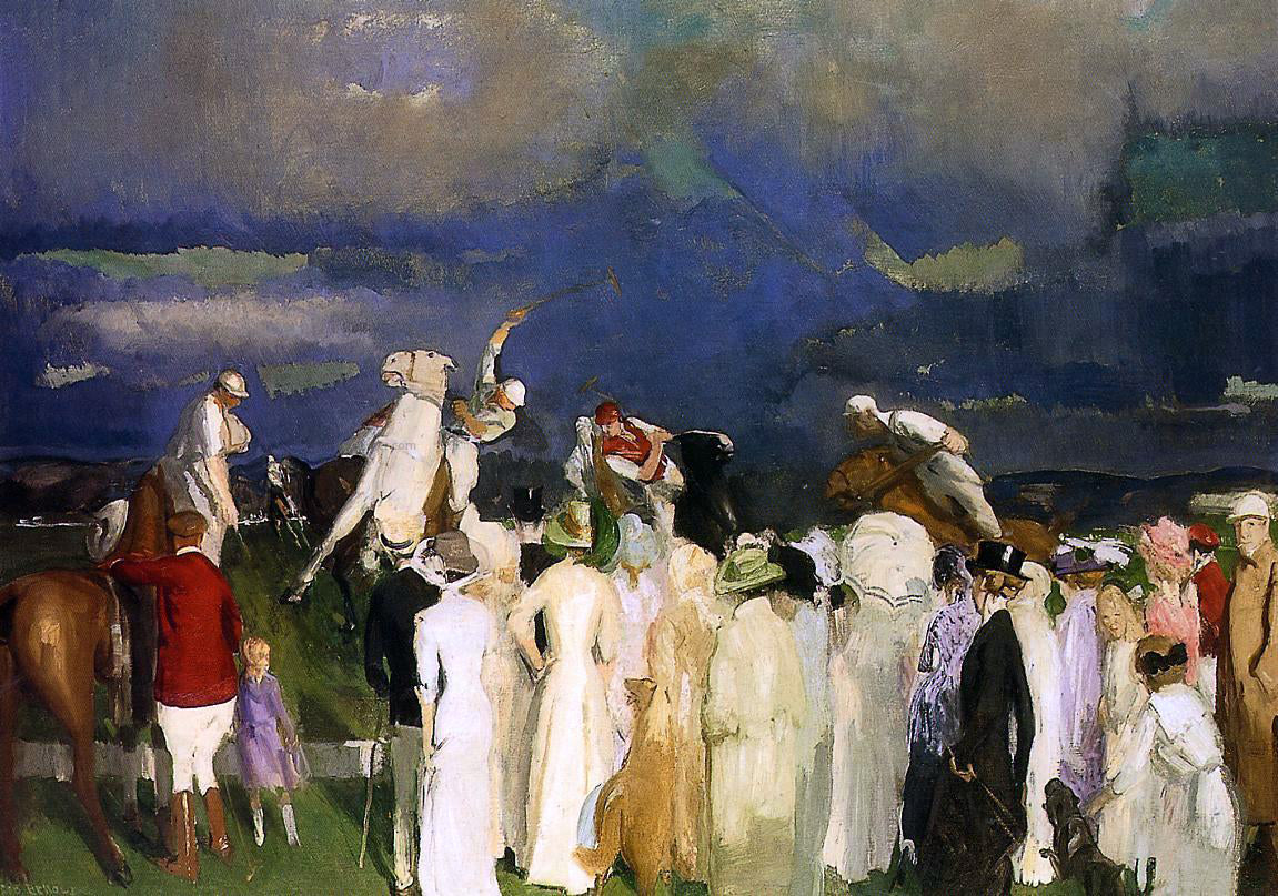 George Wesley Bellows Polo Crowd - Canvas Print