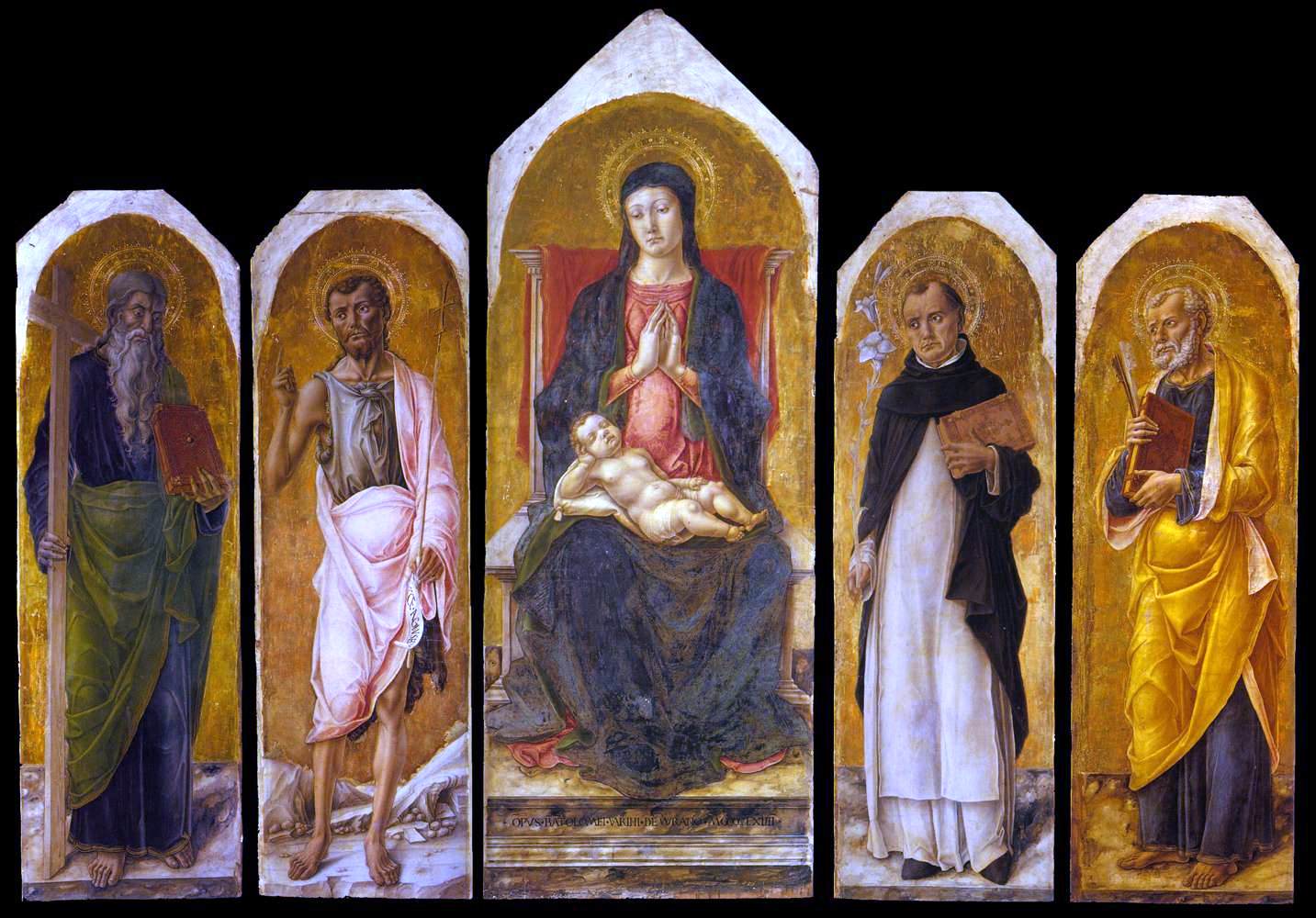 Bartolomeo Vivarini Polyptych - Canvas Print