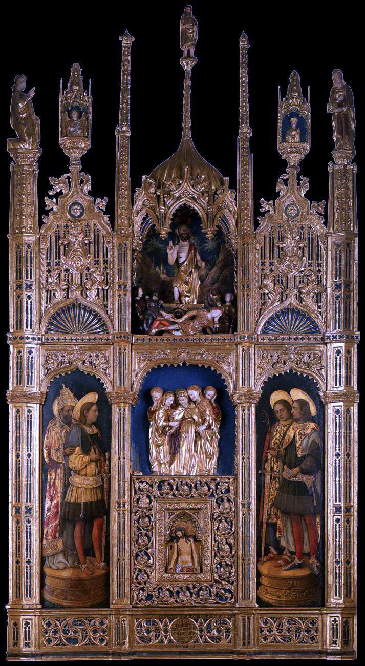 Antonio Vivarini Polyptych of the Body of Christ - Canvas Print