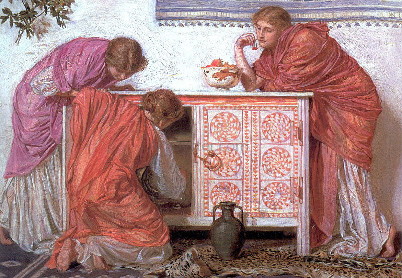 Albert Joseph Moore Pomegranates - Canvas Print