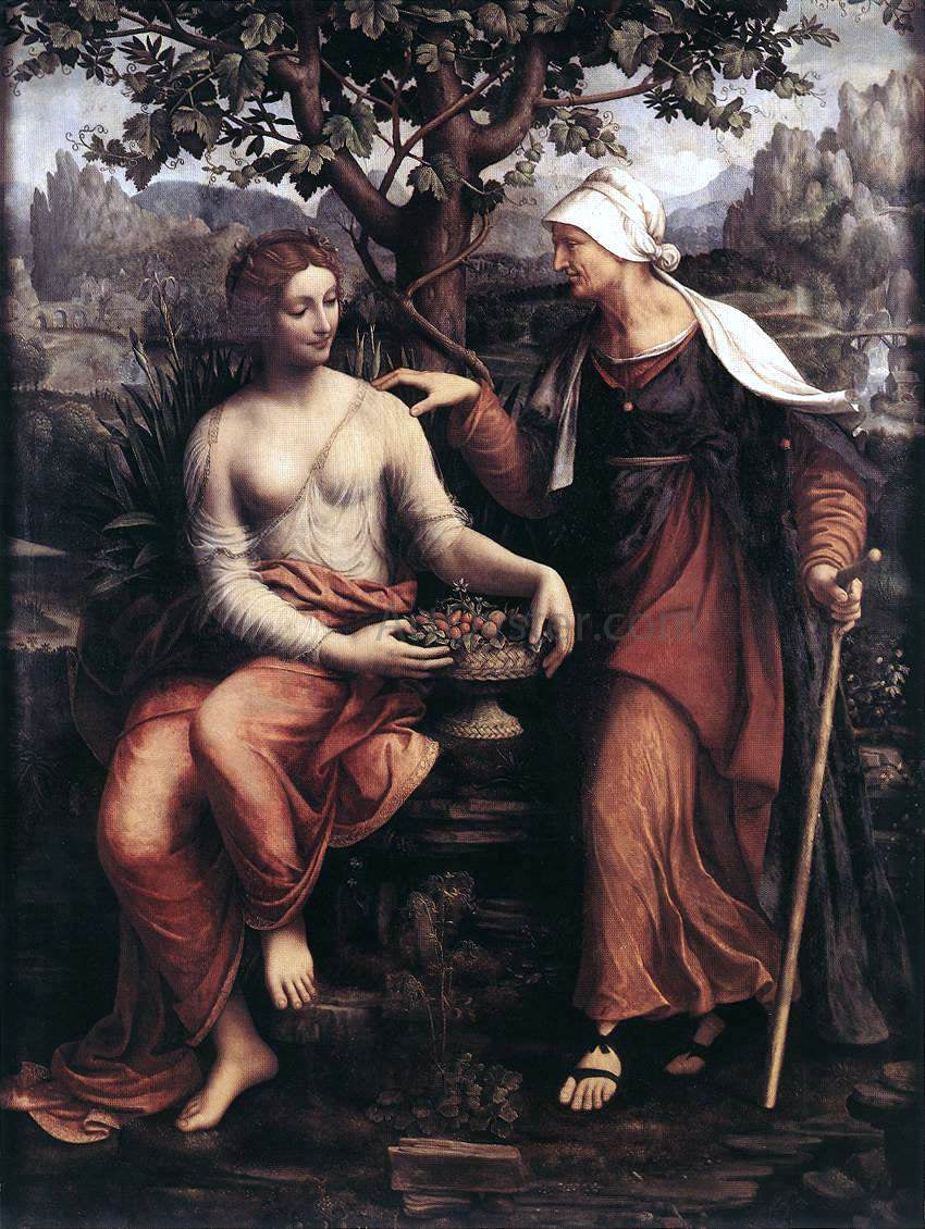 Francesco Melzi Pomona and Vertumnus - Canvas Print