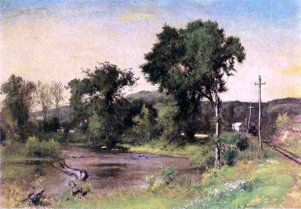 George Inness Pompton Junction - Canvas Print