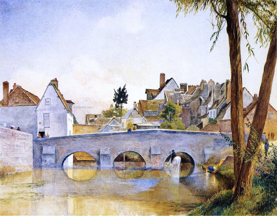 Henry Roderick Newman Pont de Minimes, Chartres - Canvas Print